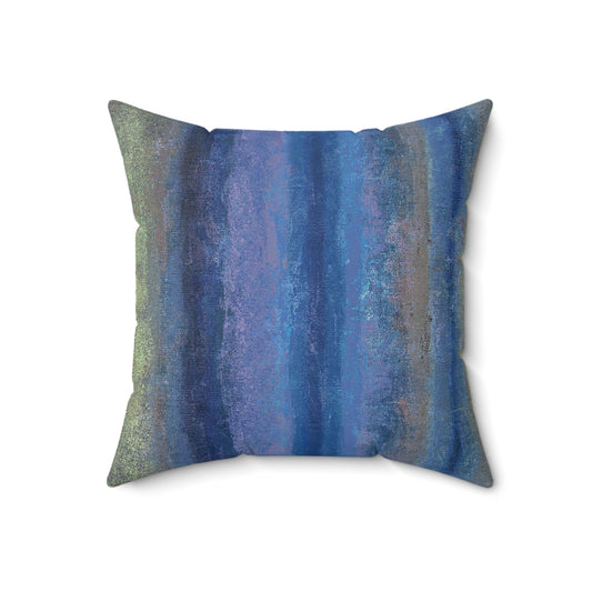 The Faux Suede Pillow - Rustic Stripe, Lakeshore