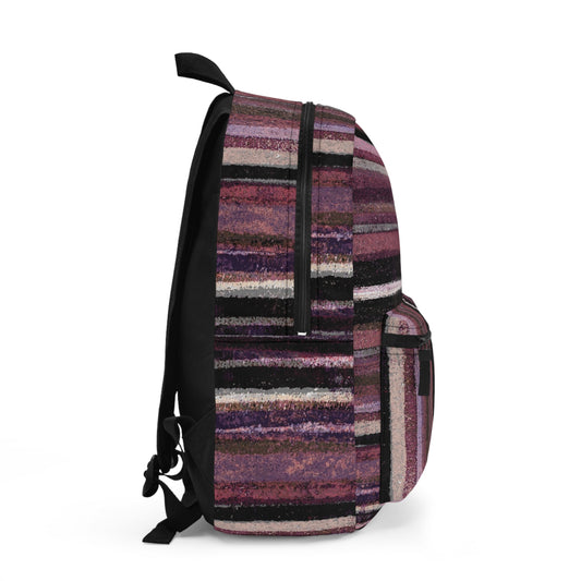 The Art On Your Back Pack - Rustic Stripe, Blackberry
