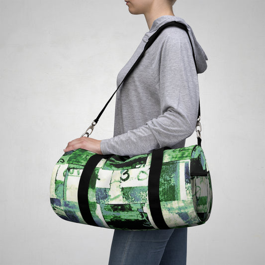 The Durable Duffle Bag - Memory Block, Lime