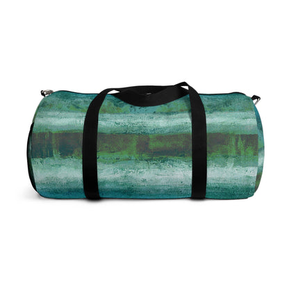 The Durable Duffle Bag - Rustic Stripe, Aquarium