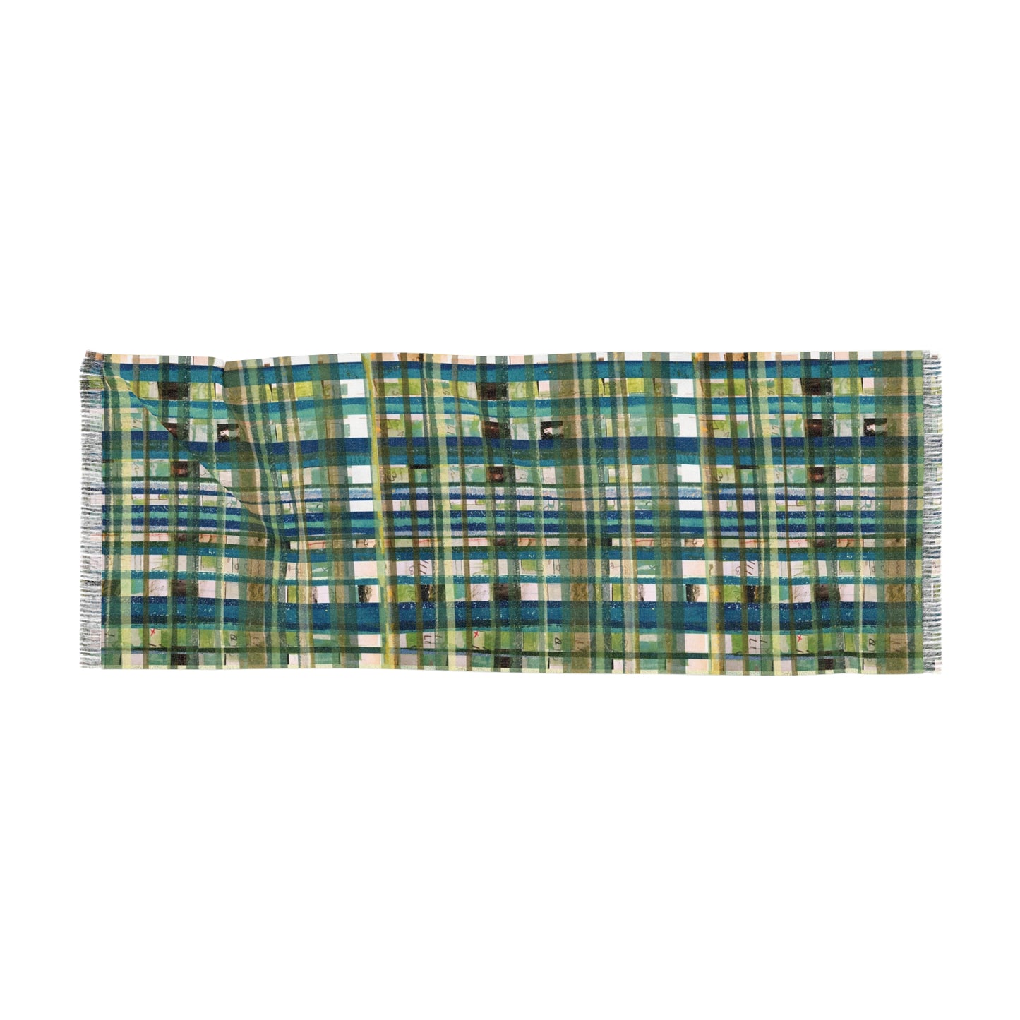 The Studio Scarf - Mixed Media, Grass