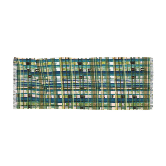 The Studio Scarf - Mixed Media, Grass