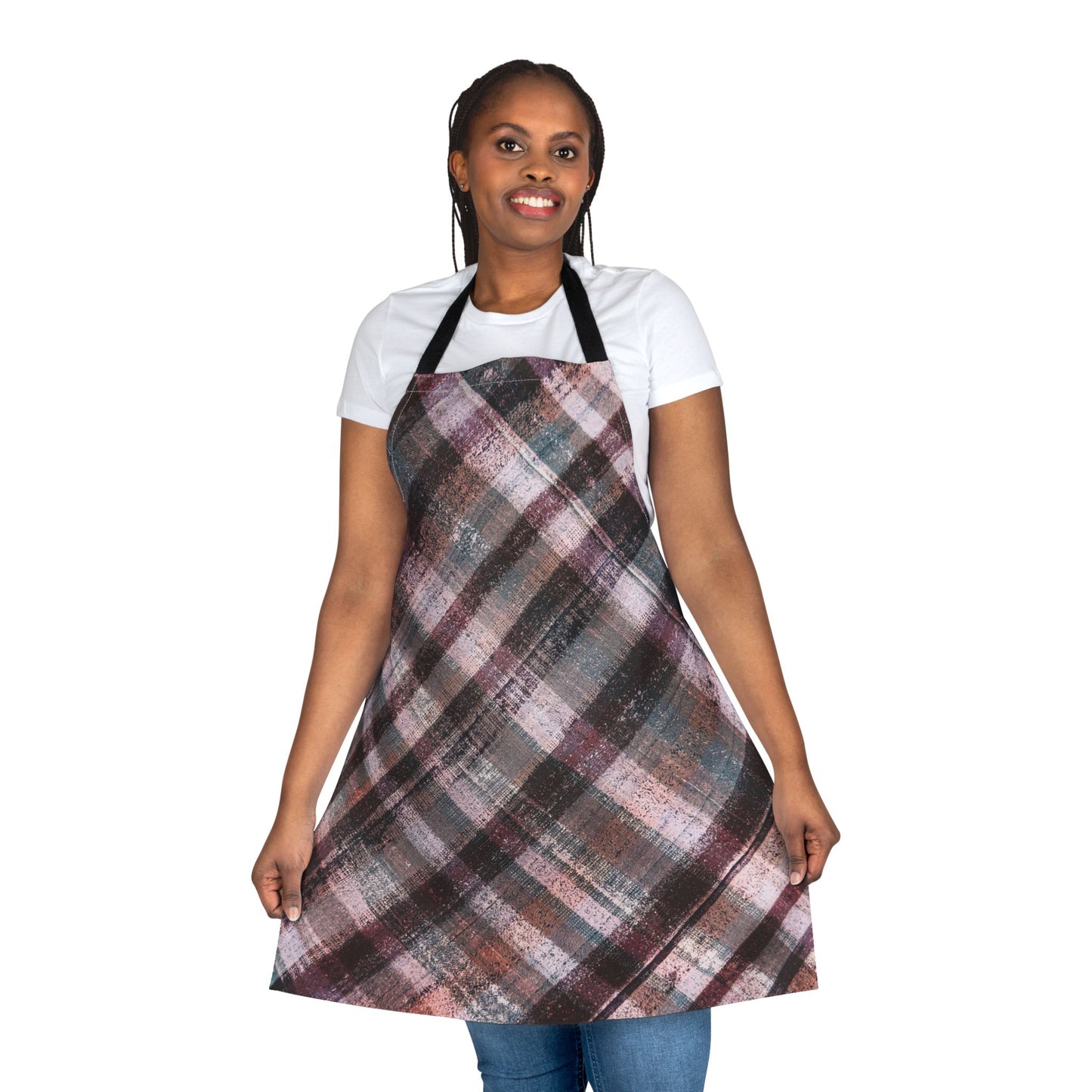 The Maker's Apron - Rustic Plaid, Mulberry