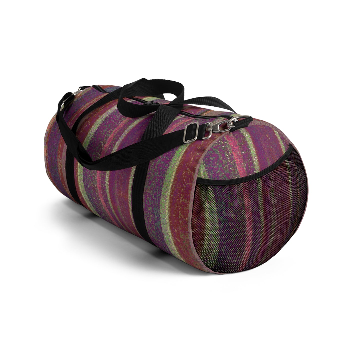 The Durable Duffle Bag - Rustic Stripe, Berry