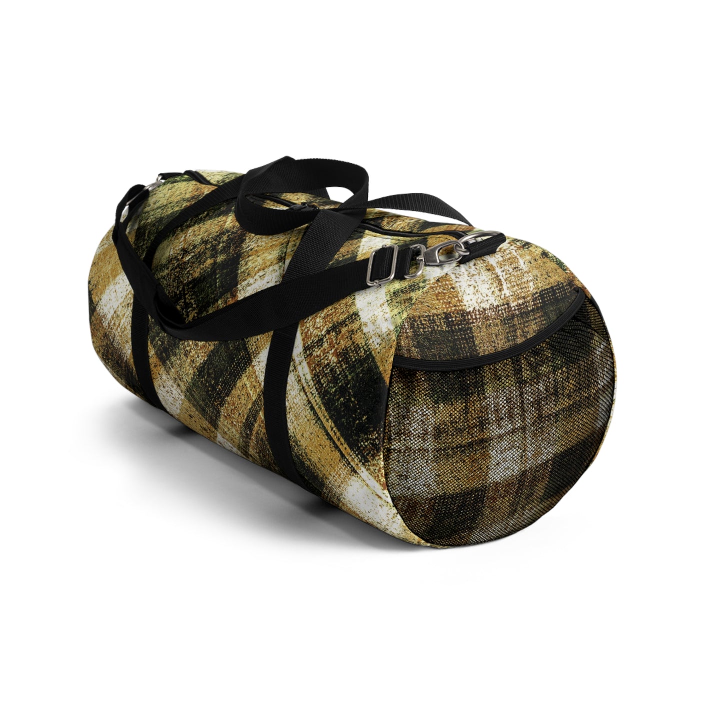 The Durable Duffle Bag - Rustic Plaid, Bumblebee