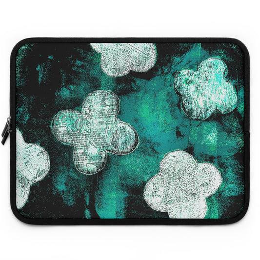 The Laptop Sleeve - Bloom, Aquamarine