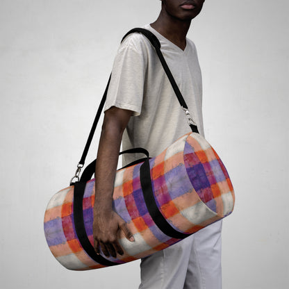 The Durable Duffle Bag - Rustic Plaid, Popsicle