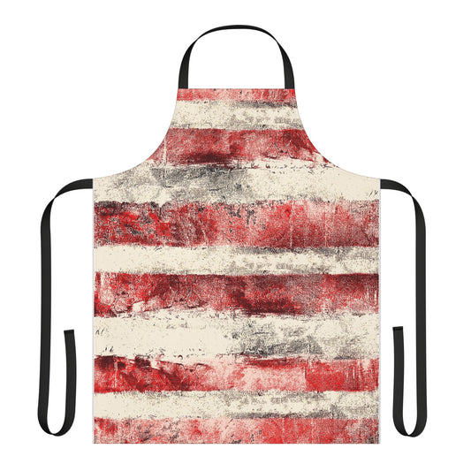 The Maker's Apron - Rustic Stripe, Sangria