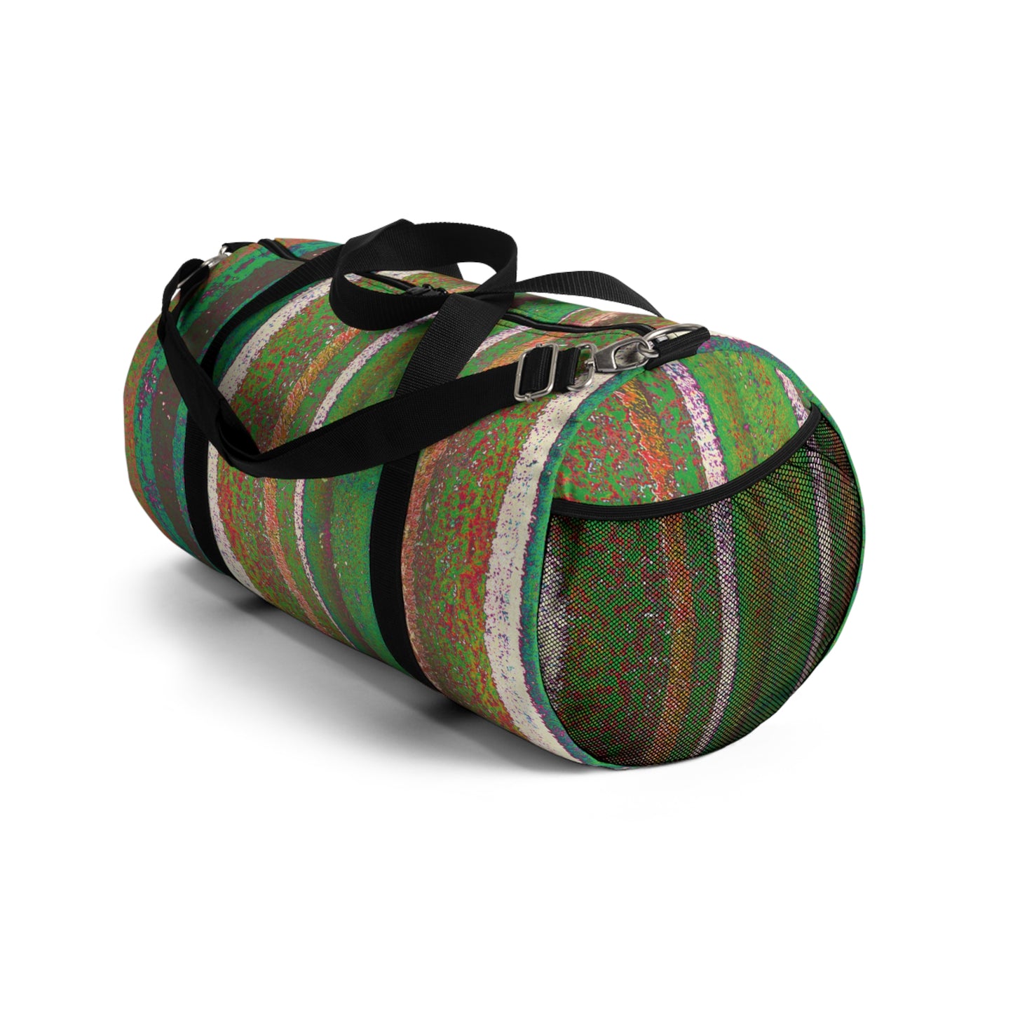 The Duffle Bag - Rustic Stripe, Spirulina