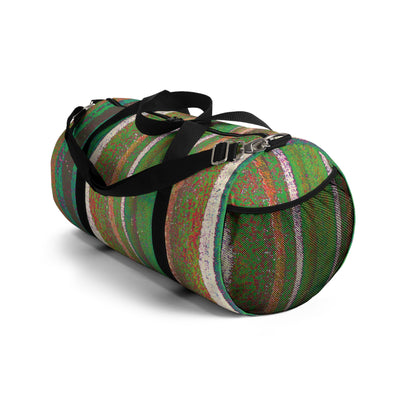The Duffle Bag - Rustic Stripe, Spirulina