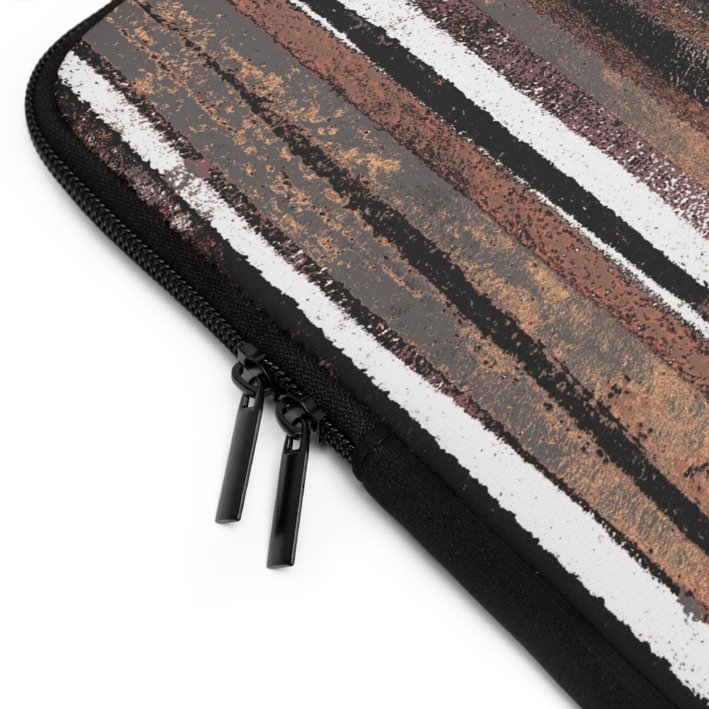The Laptop Sleeve - Rustic Stripe, Copper Hills