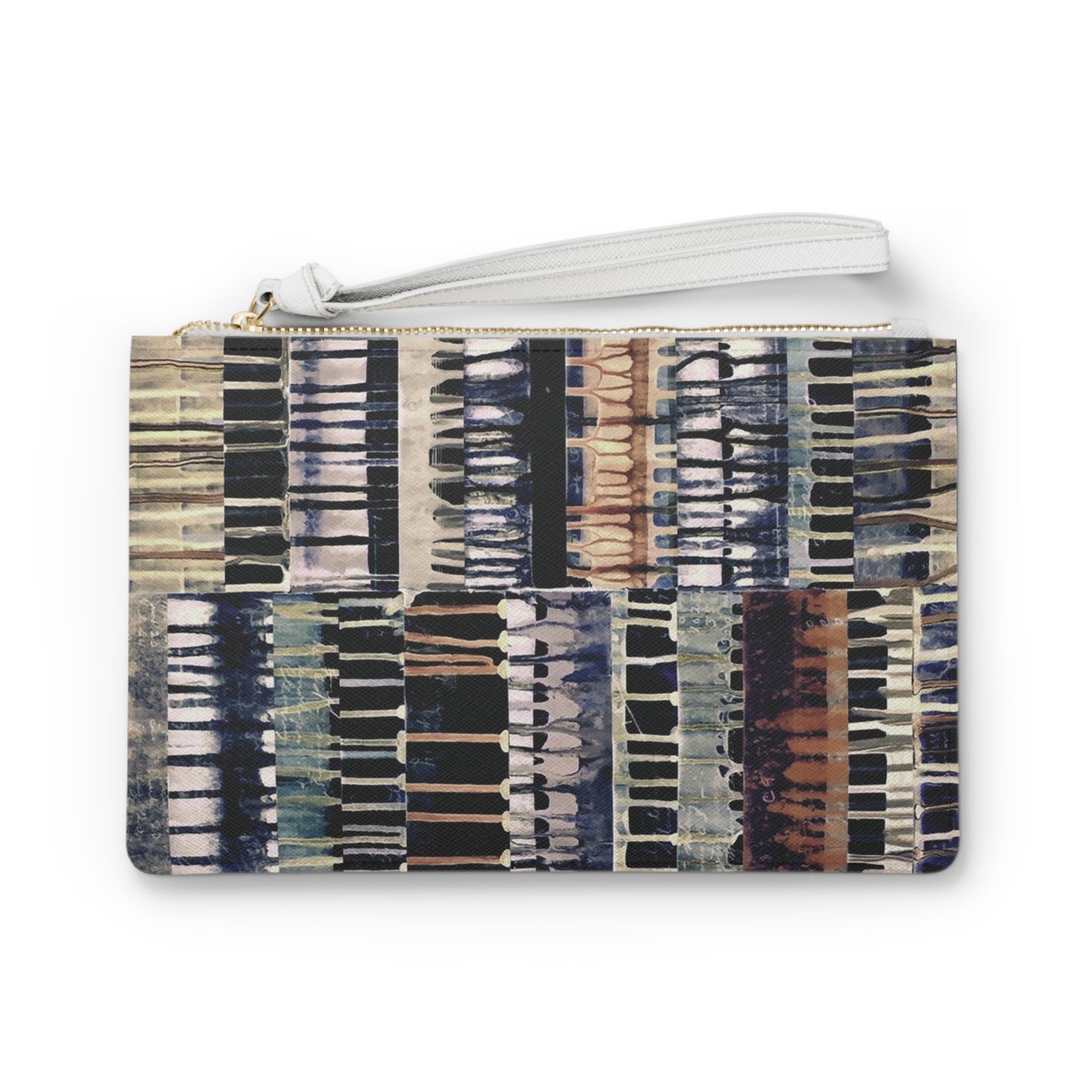 The Vegan Leather Clutch - Color Drift, Polaroid