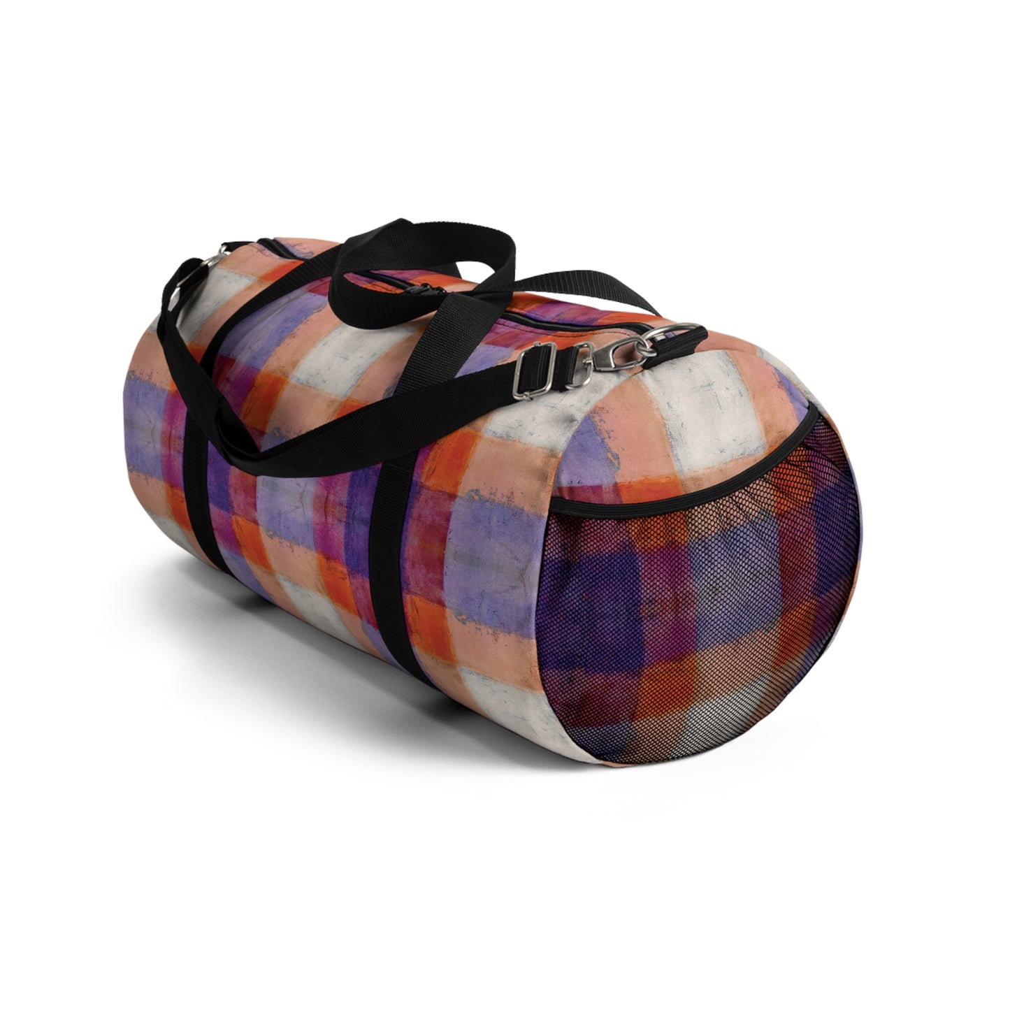 The Durable Duffle Bag - Rustic Plaid, Popsicle