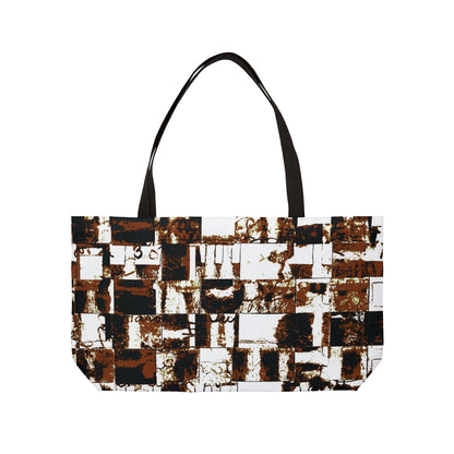 The Weekender Bag - Memory Block, Sepia