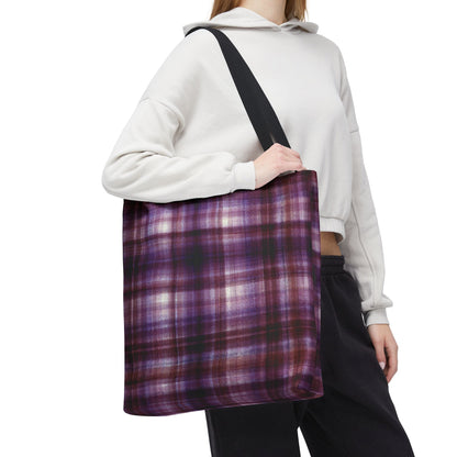 Everything Tote - Modern Madras, Mulberry
