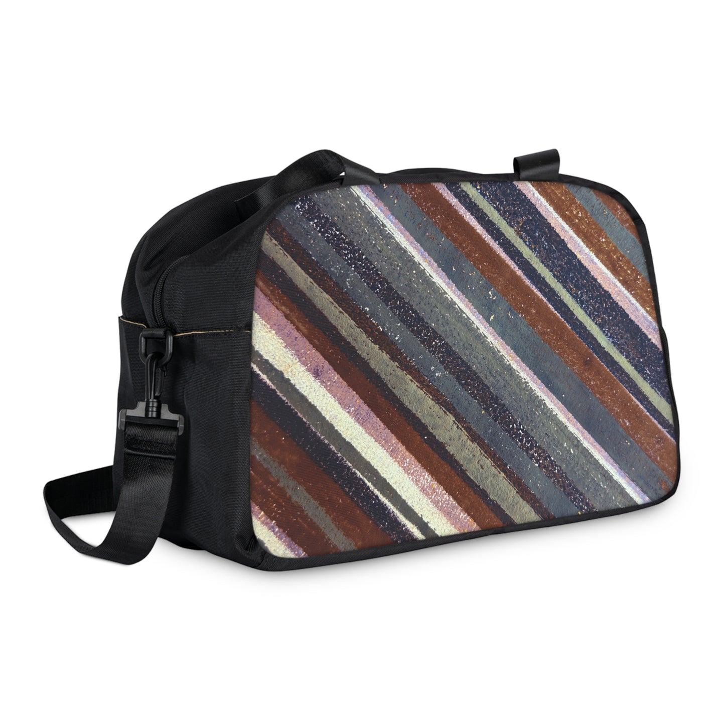 The Gym Bag - Rustic Stripe, Rust and Steel