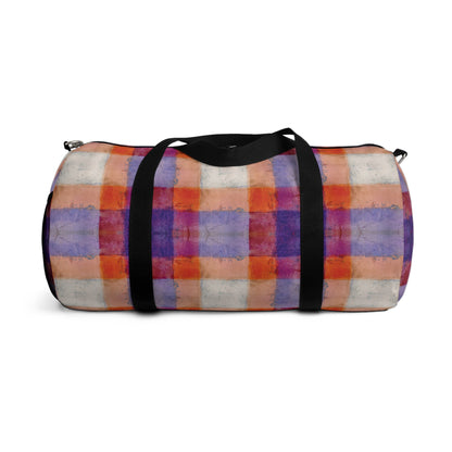 The Durable Duffle Bag - Rustic Plaid, Popsicle