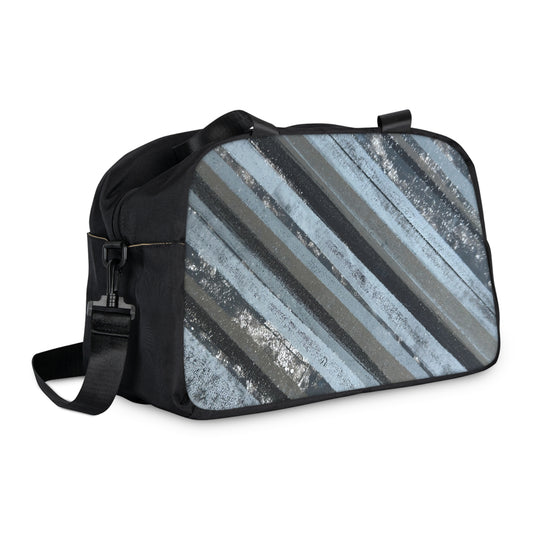 The Gym Bag - Rustic Stripe, Steel Blue