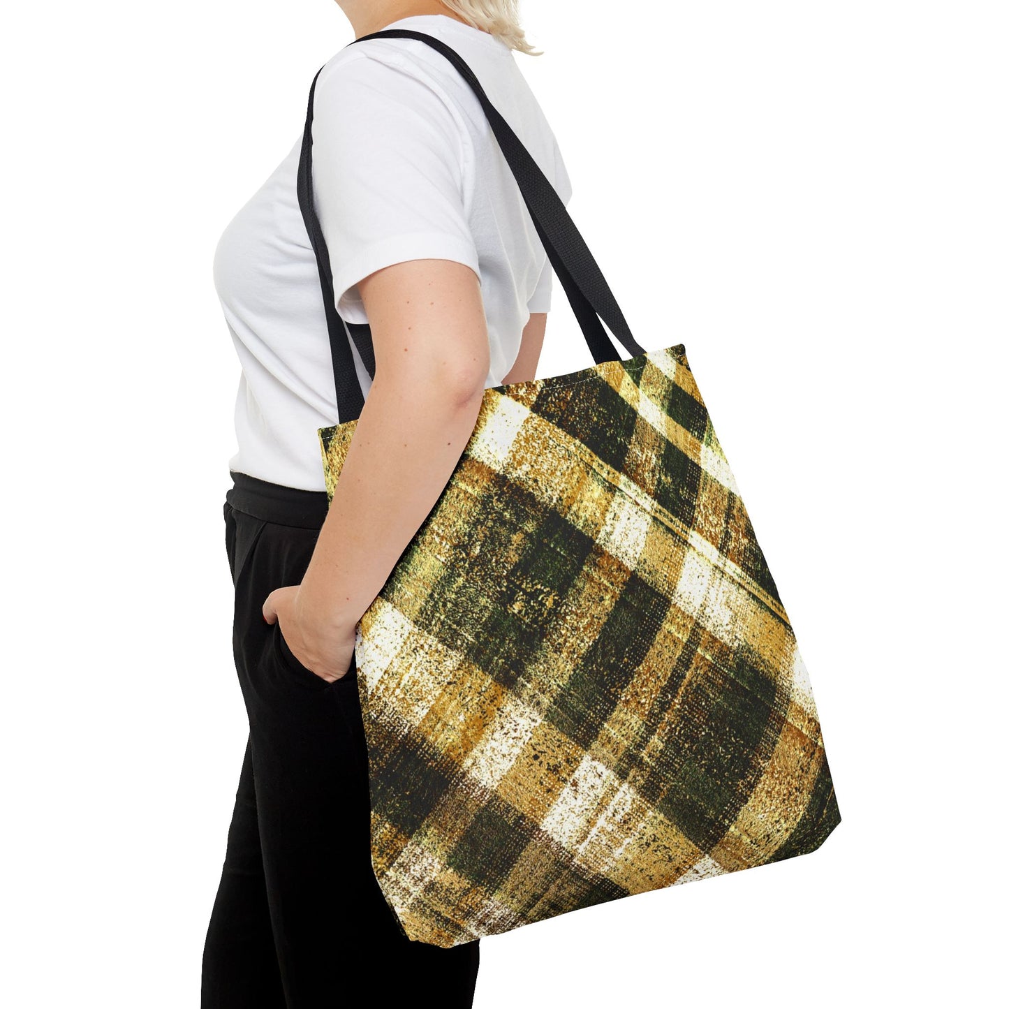 The Everything Tote - Rustic Plaid, Bumblebee