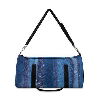 The Duffle Bag - Rustic Stripe, Sapphire