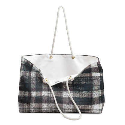 The Weekender Bag - Rustic Plaid, Ink