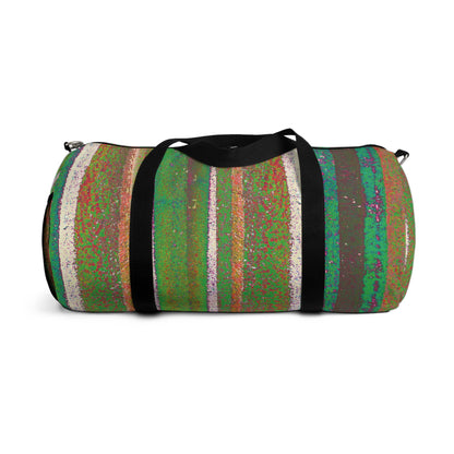 The Durable Duffle Bag - Rustic Stripe, Agave