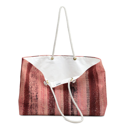 The Weekender Bag - Rustic Stripe, Rosé All Day