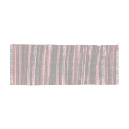 The Studio Scarf - Rustic Stripe, Red Red Wine