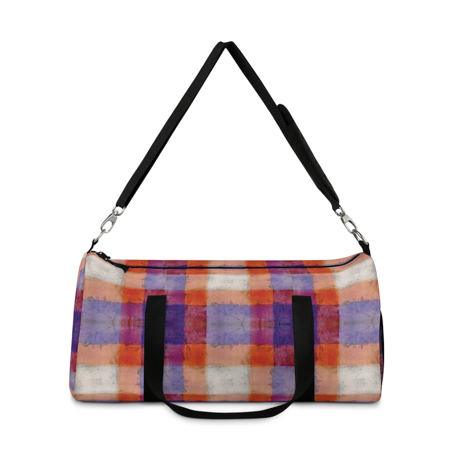The Durable Duffle Bag - Rustic Plaid, Popsicle
