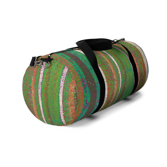 The Duffle Bag - Rustic Stripe, Spirulina