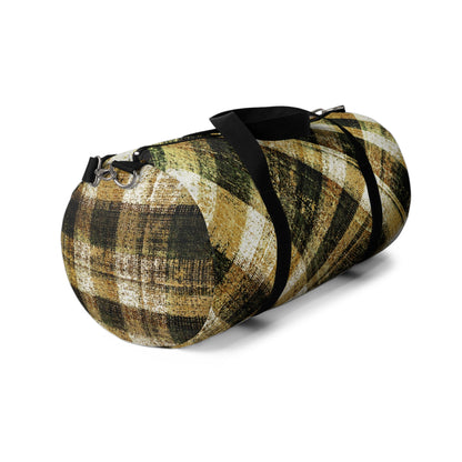 The Durable Duffle Bag - Rustic Plaid, Bumblebee