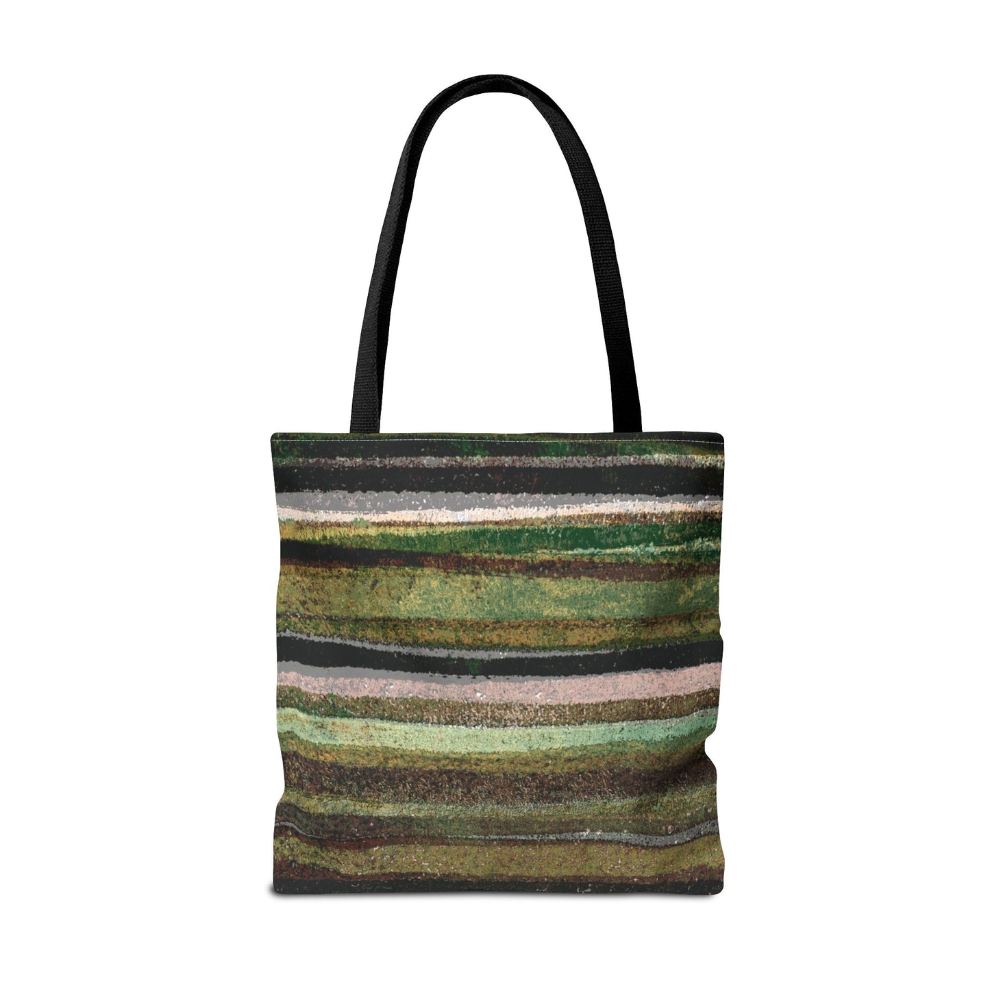 The Everything Tote - Rustic Stripe, Camper Green