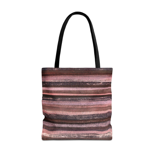 The Everything Tote - Rustic Stripe, Red Red Wine