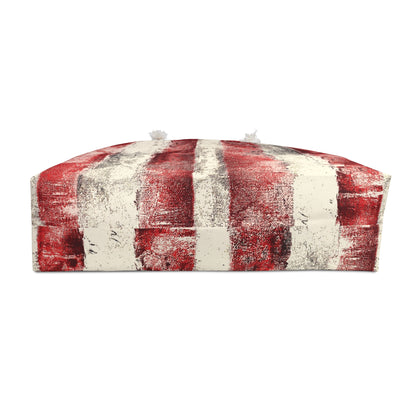 The Weekender Bag - Rustic Stripe, Sangria