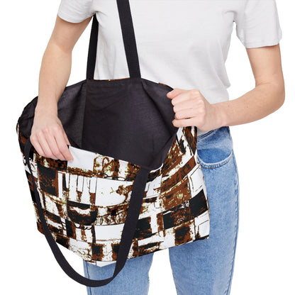 The Weekender Bag - Memory Block, Sepia