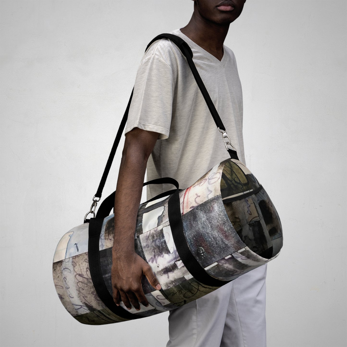 The Durable Duffle Bag - Memory Block, Olive