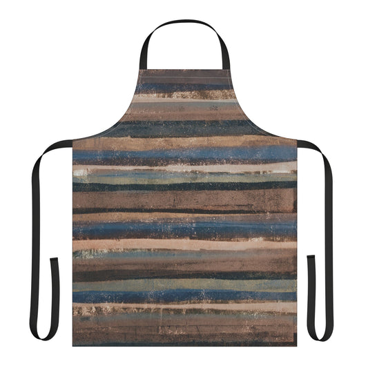 The Maker's Apron - Rustic Stripe, Earth