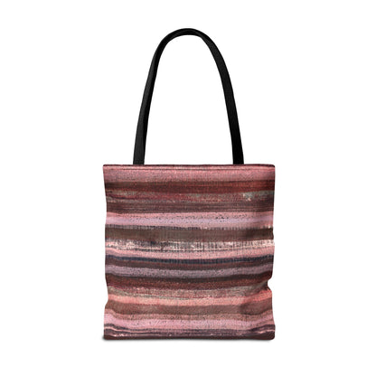 The Everything Tote - Rustic Stripe, Red Red Wine