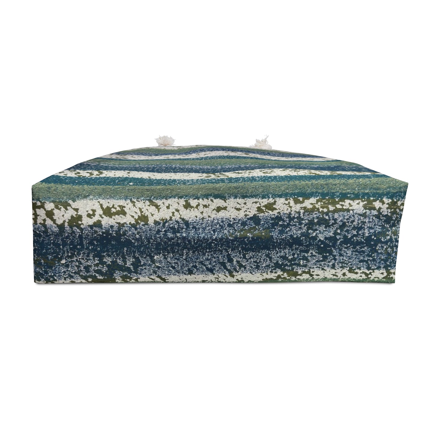 The Weekender Bag, Rustic Stripe - Beachglass