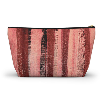 The Accessory Pouch - Rustic Stripe, Rosé All Day