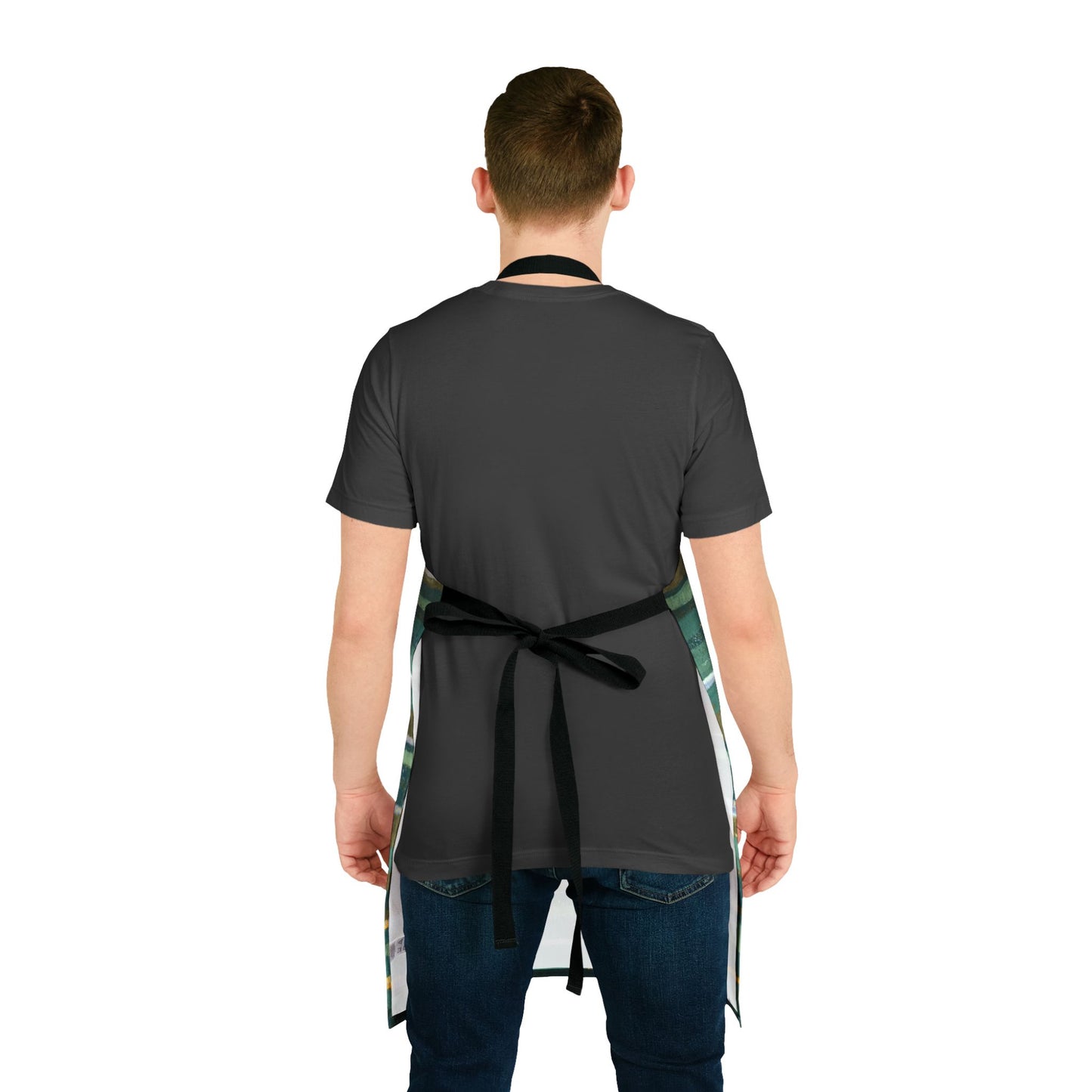 The Maker's Apron - Rustic Stripe, Jade