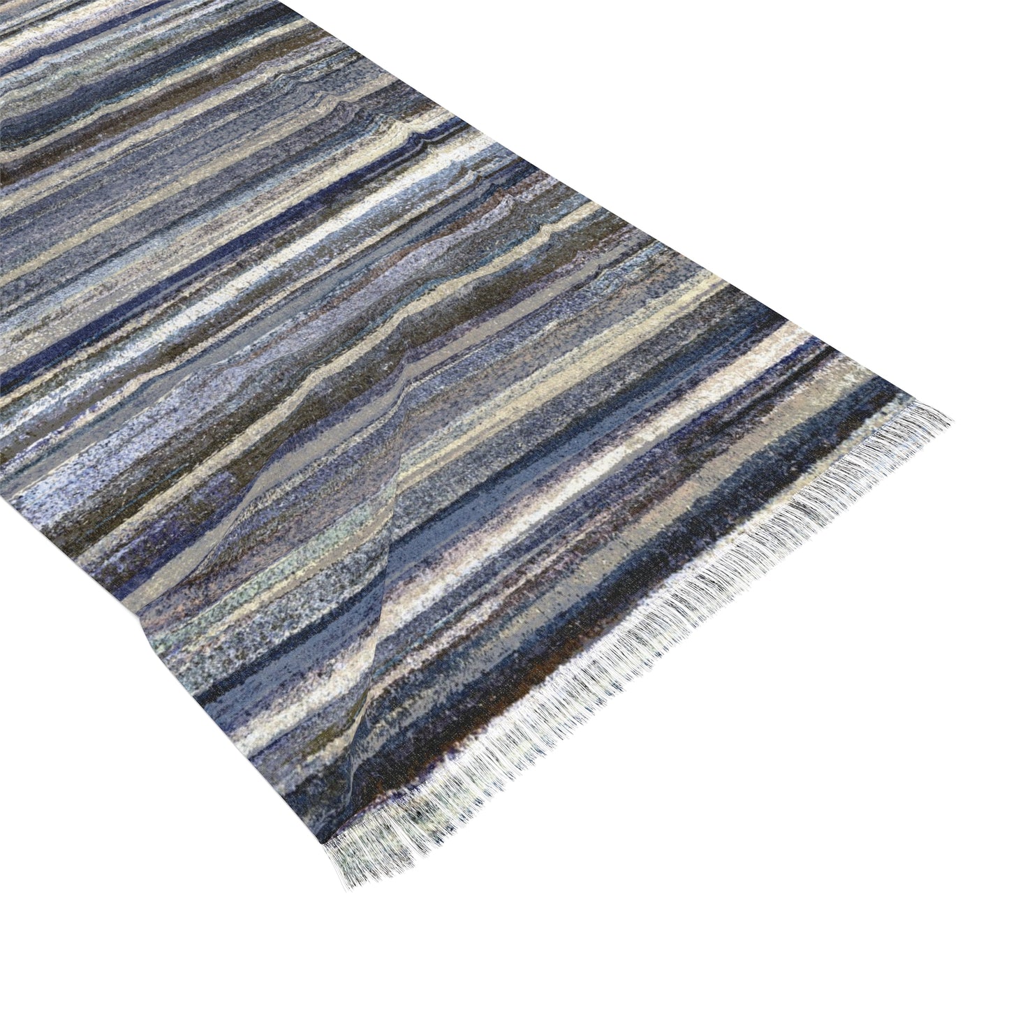 The Studio Scarf - Rustic Stripe, Winter Woods