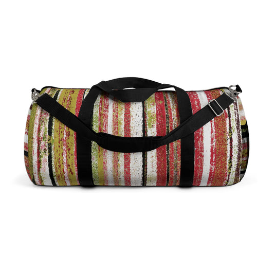 The Duffle Bag - Rustic Stripe, Fiesta