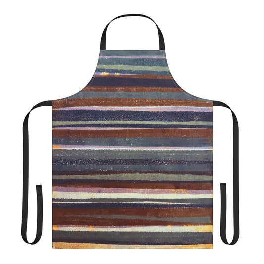 The Maker's Apron - Rustic Stripe, Rust and Steel
