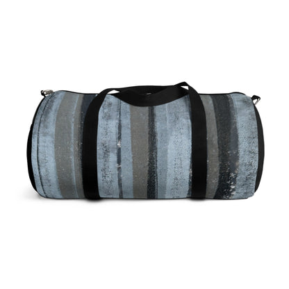 The Duffle Bag - Rustic Stripe, Steel Blue