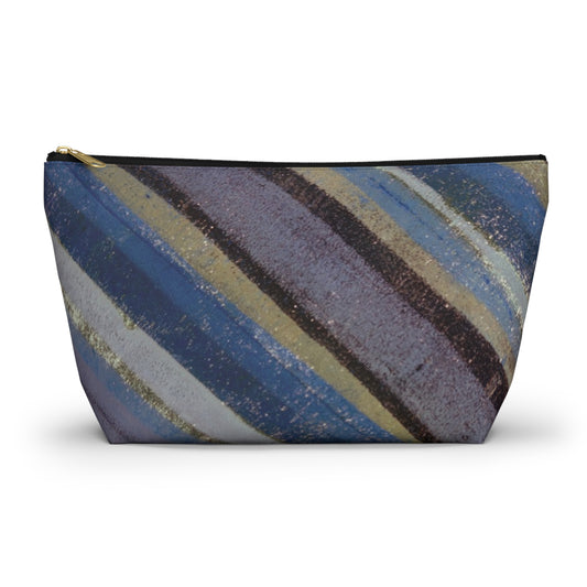 The Accessory Pouch - Rustic Stripe, Purple Mountains