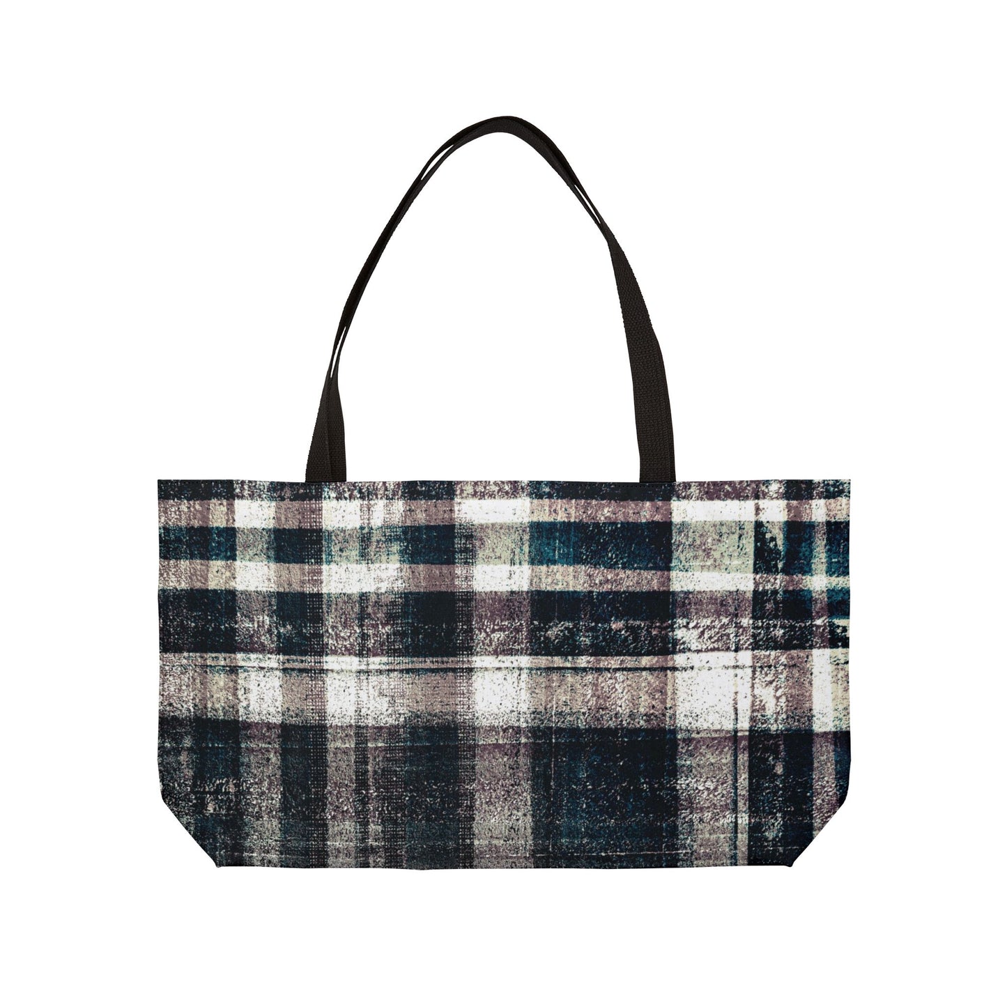 The Weekender Bag - Rustic Plaid, Ink