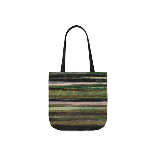 The Soft Tote - Rustic Stripe, Camper Green