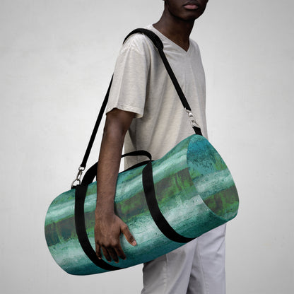 The Durable Duffle Bag - Rustic Stripe, Aquarium