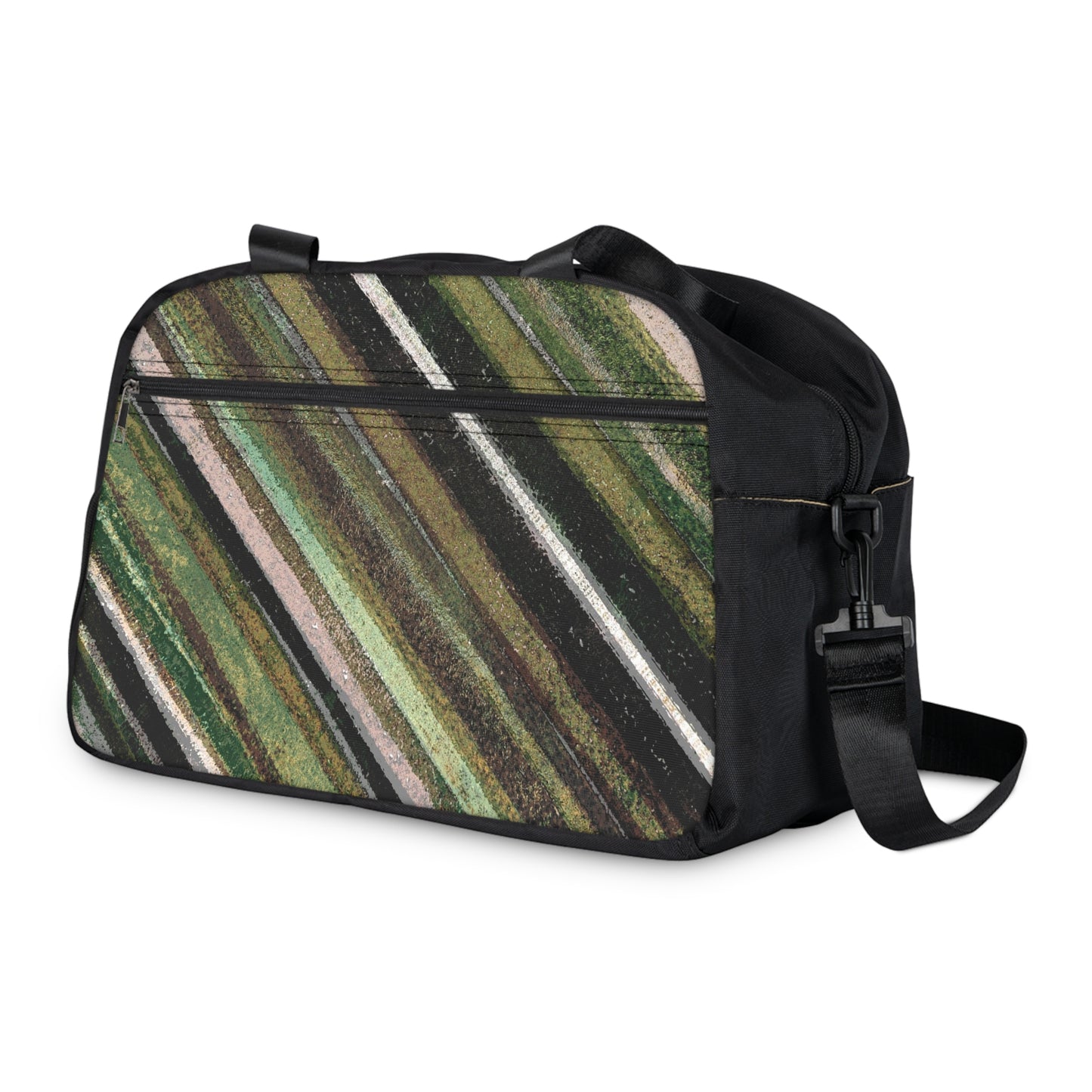 The Gym Bag - Rustic Stripe, Camper Green